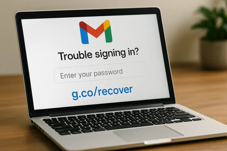 https g co recover para ajuda